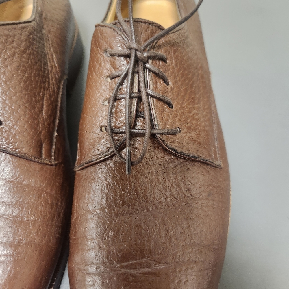 Moreschi Brown Leather laced up shoes Sz 9. - Picture 2 of 11